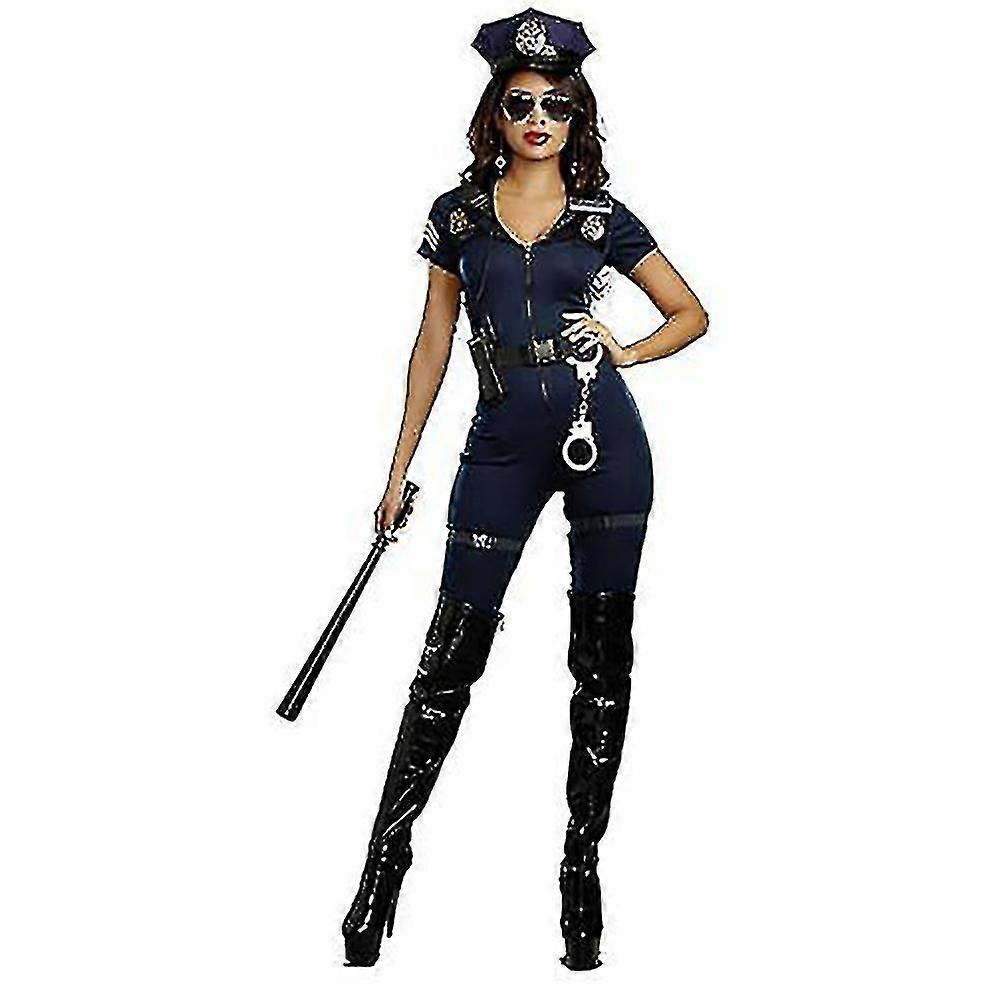 Erwachsene Frauen Polizei Kostüm für Halloween Dress Up Party Jb51-3
