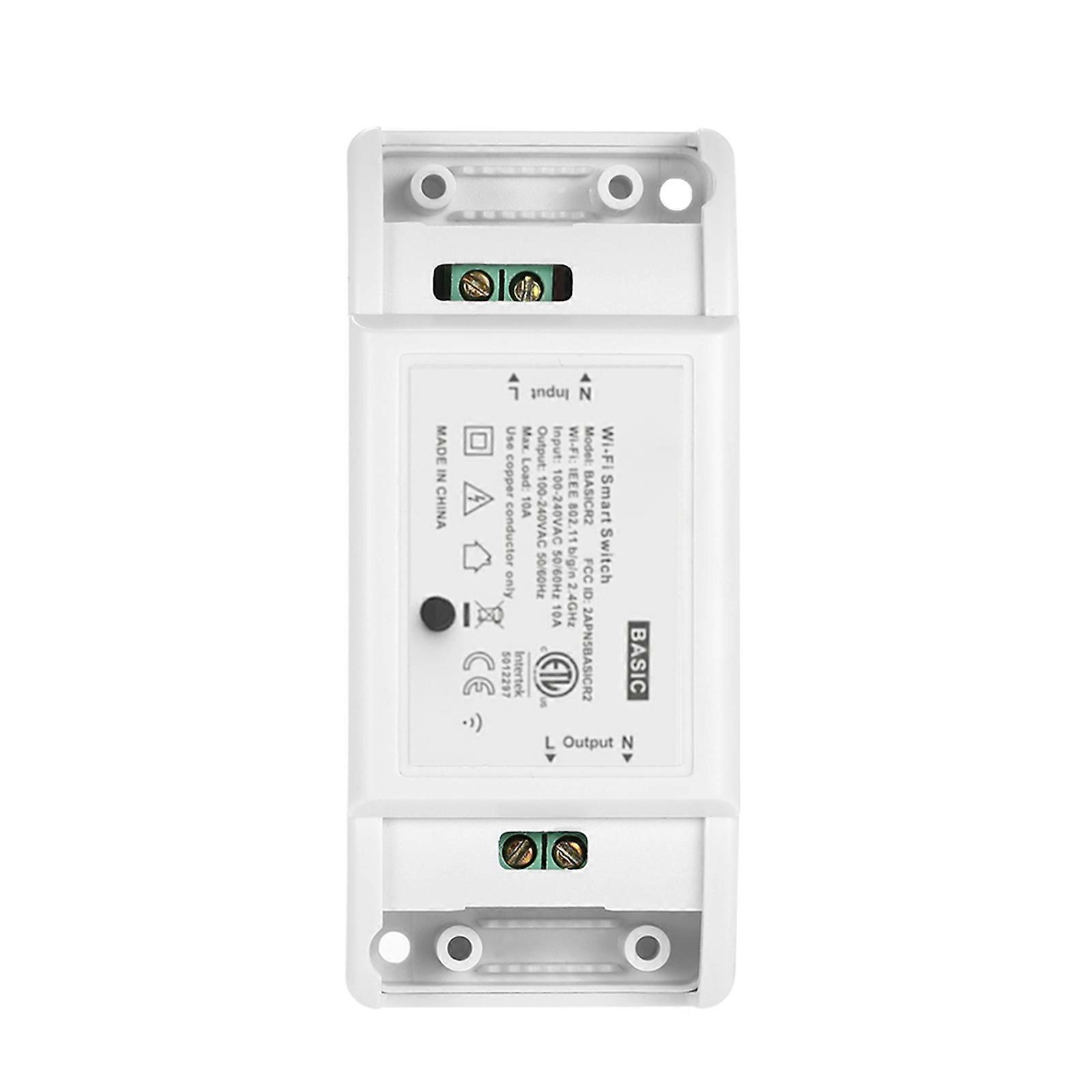 Basic Wifi Switch Works with Alexa for Google Home Timer 10A/2200W Wireless Remote Switch for Android/IOS APP Control for Electric Appliances Universa