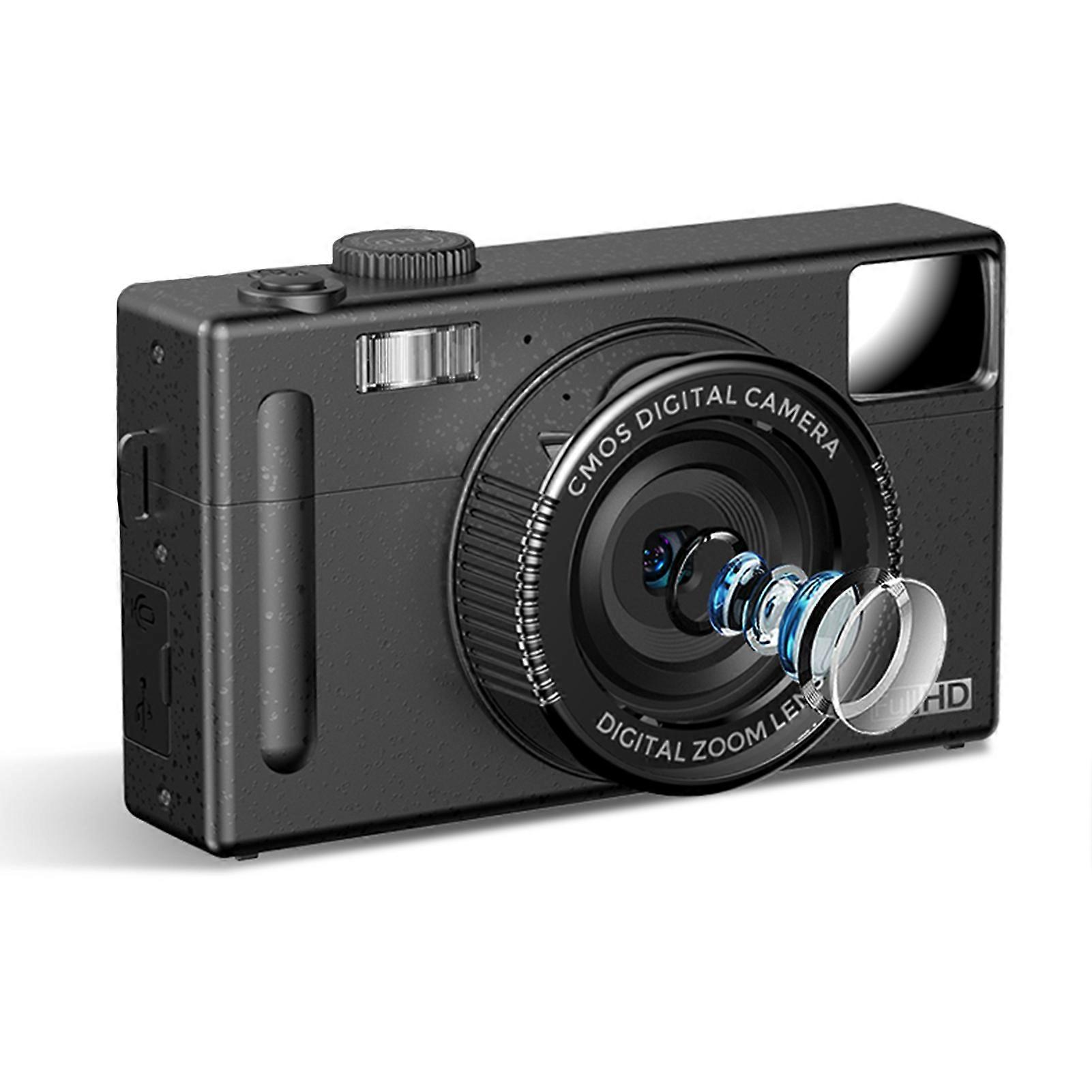 Andoer 1080P Compact Digital Camera Video Camcorder 48MP 3.0 Inch TFT LCD Screen Auto Focus 16X Digital Zoom Anti-shake Face Detect Smile Capture Beau