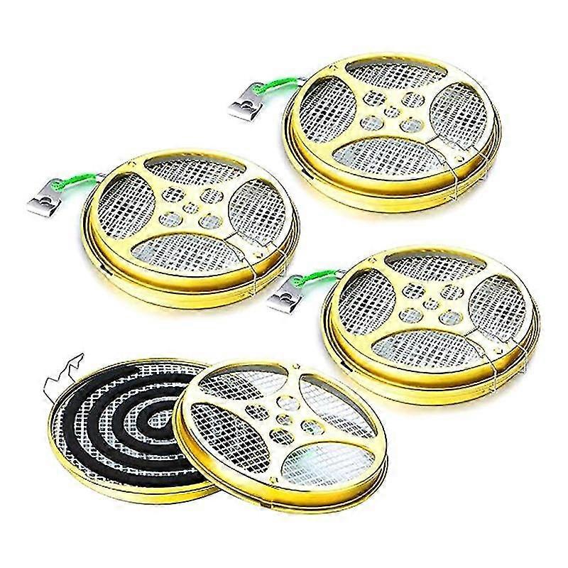 Portable Mosquito Coil Holder-Mosquito Coil & Incense Burner for Outdoor Use,Pool Side,Patio,Deck,C