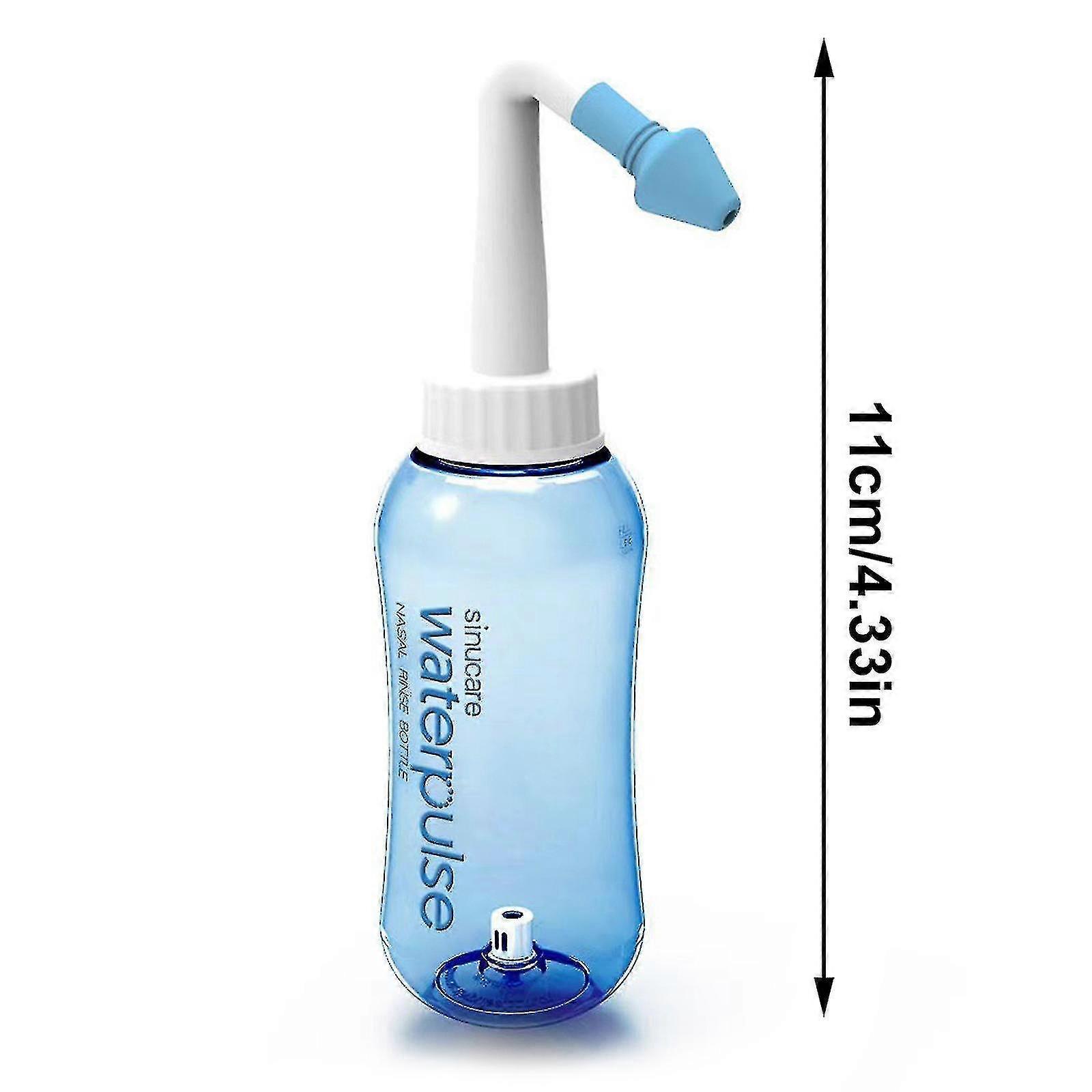 300 / 500ml Sinus Rinse Flasche Nasenspüler Nasenspüler Nasenspülung Kit Portable blau