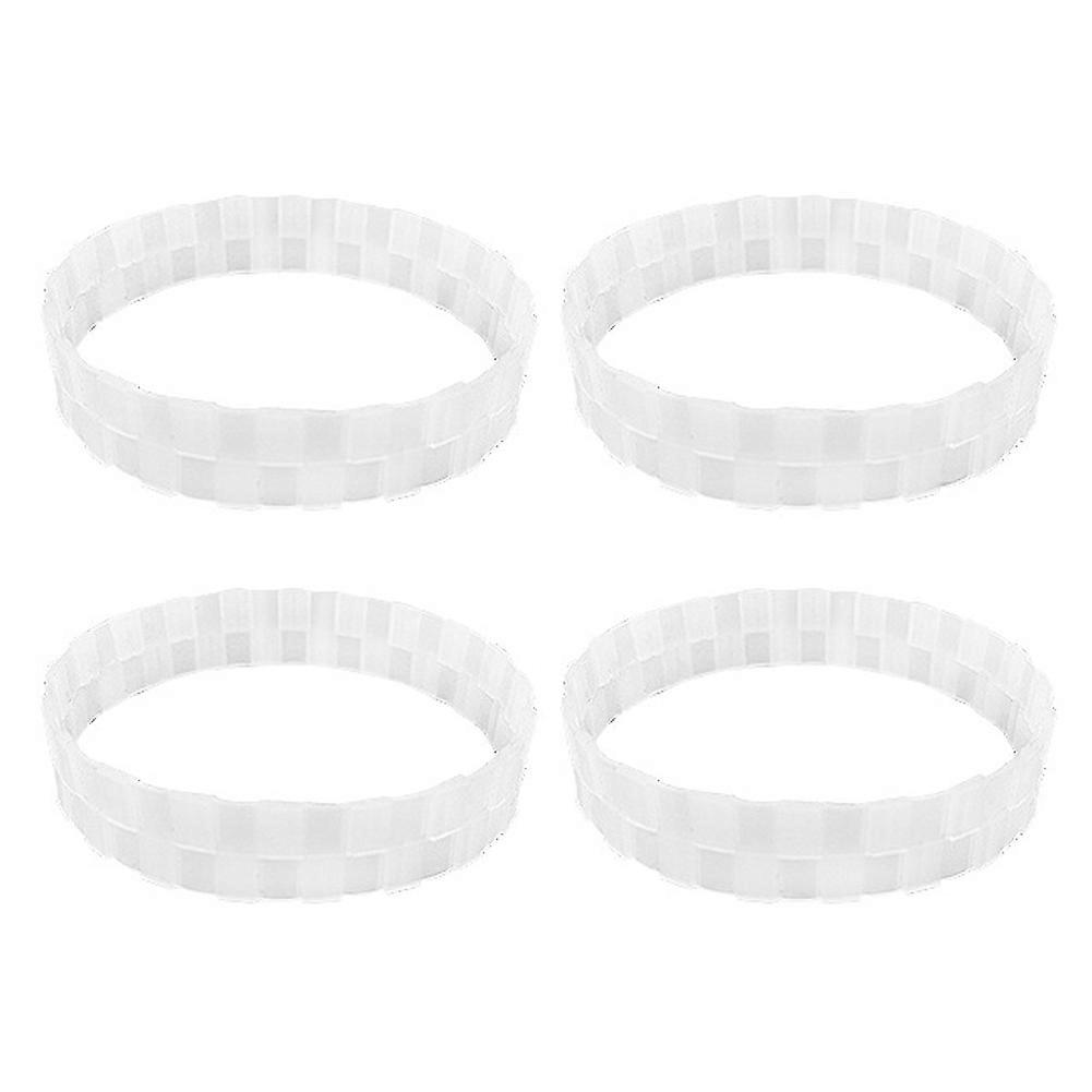 Suitable for Sweeper Tire Ring Accessories for Robrock Sweeper Anti-Wear Tire Skin, 4PCS