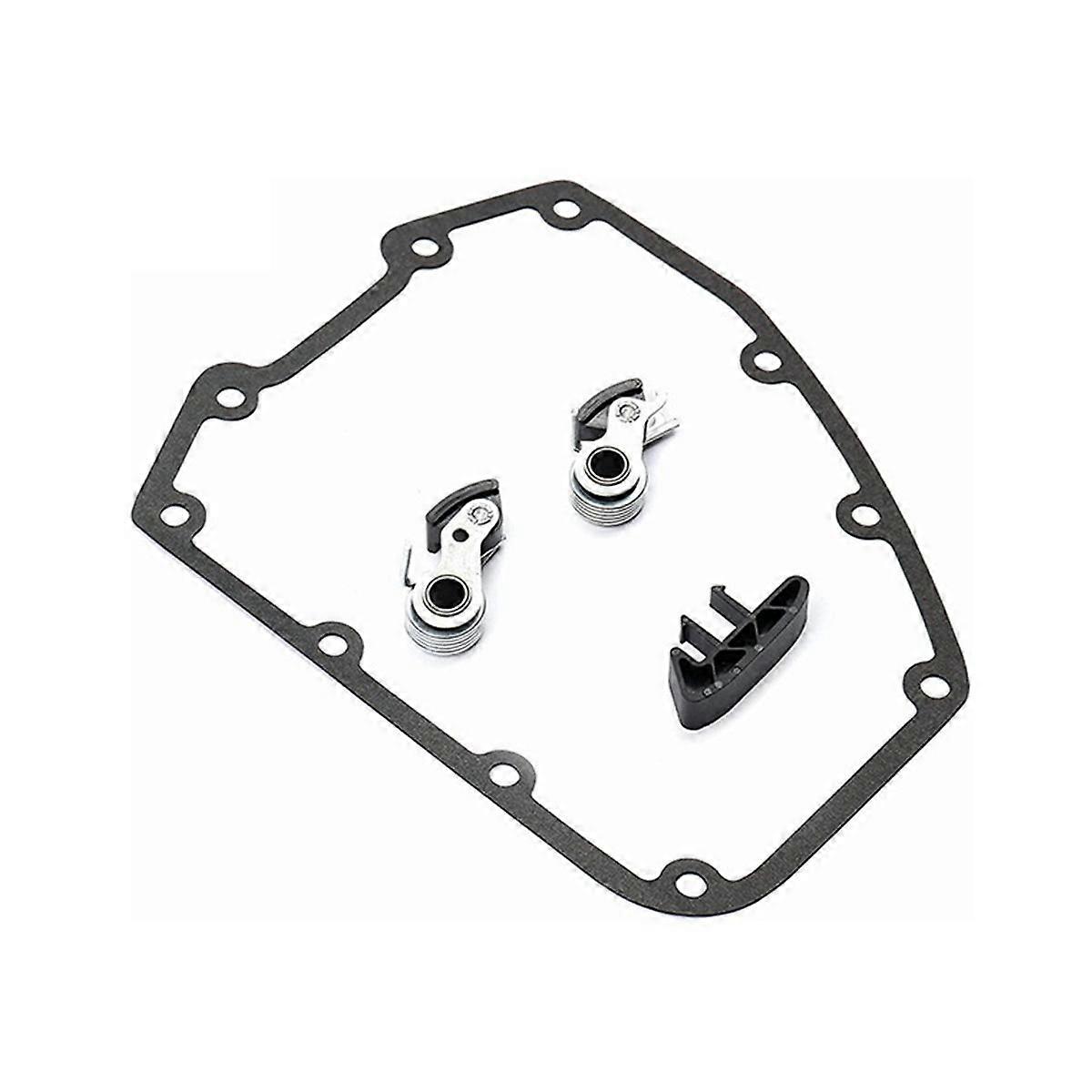 Motorcycle Cam Chain Tensioner Outer & Inner Complete Kit with Guide & Cover Gasket for Twin 1999-2