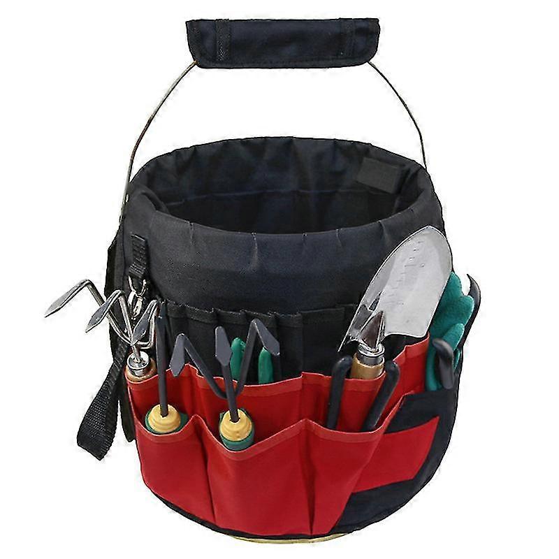 Bucket Tool Organizer - Liner Insert For Construction, Garden, Carpenter Red Green