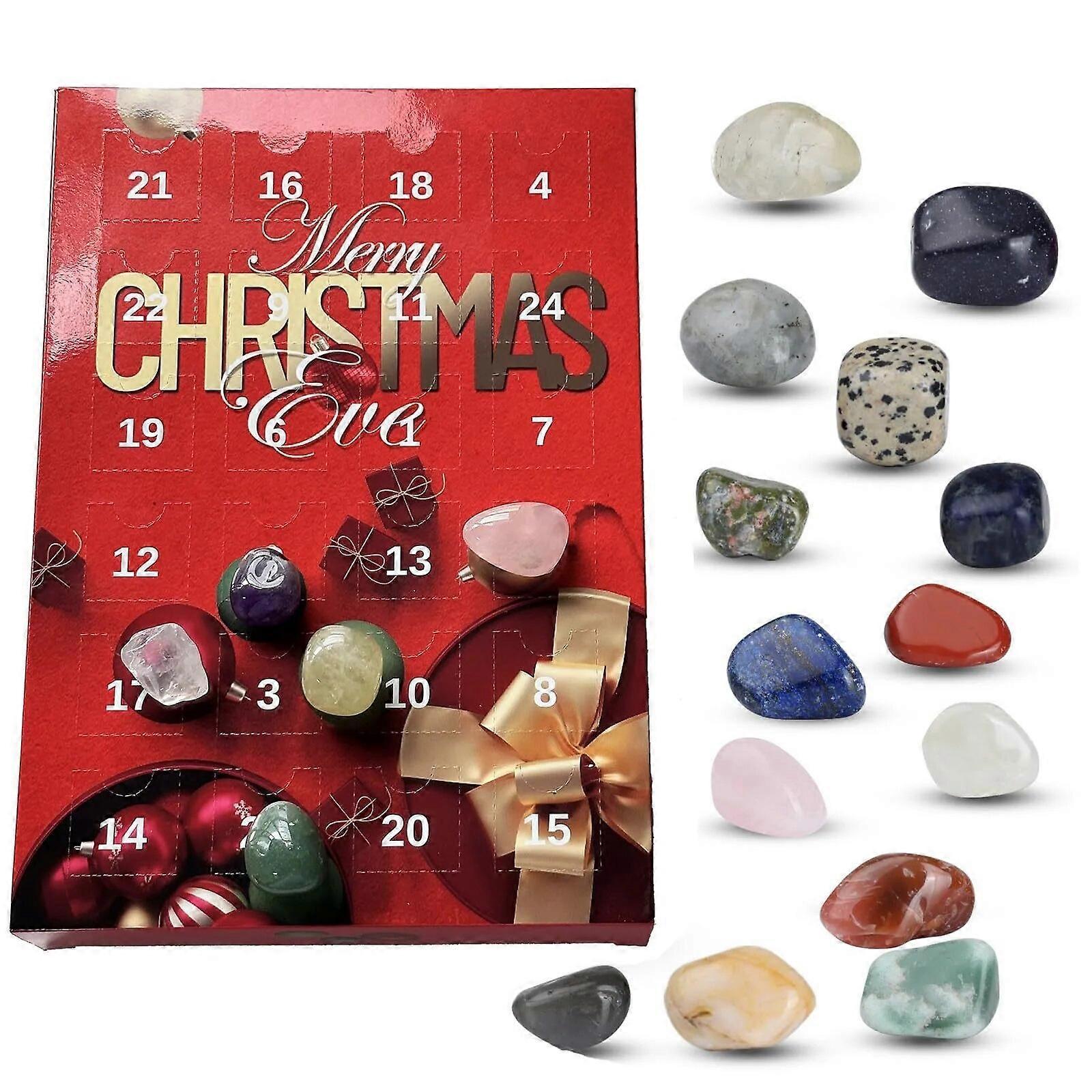 Christmas Advent Calendar 24 Gemstones Christmas Gifts For Kids Gemstone Advent Calendar