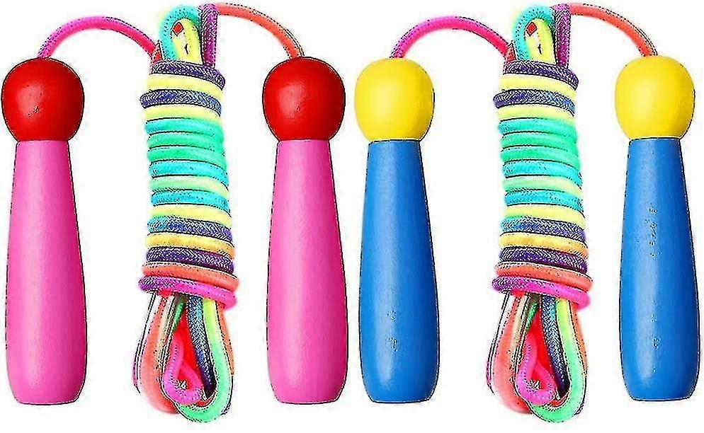 Adjustable Cotton Jump Rope For Kids 2 Pack