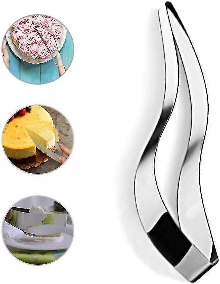 Cake Slicer Stainless Steel Cake Server Pie And Cake Divider, One-piece Cake Knife Slicer Pie Cutter