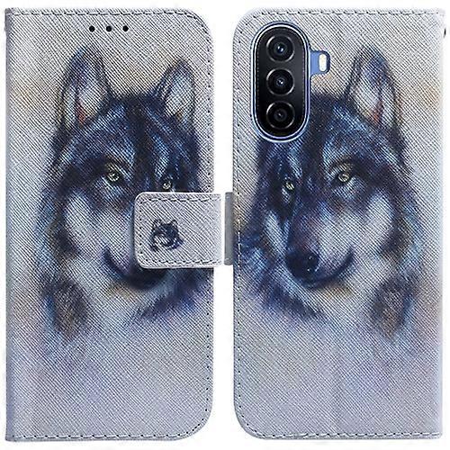 For Huawei nova Y70 Plus Coloured Drawing Flip Leather Phone Case