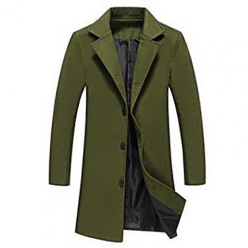 JWL-Winter Men Coat Single Breasted Decorative Men's Jacket