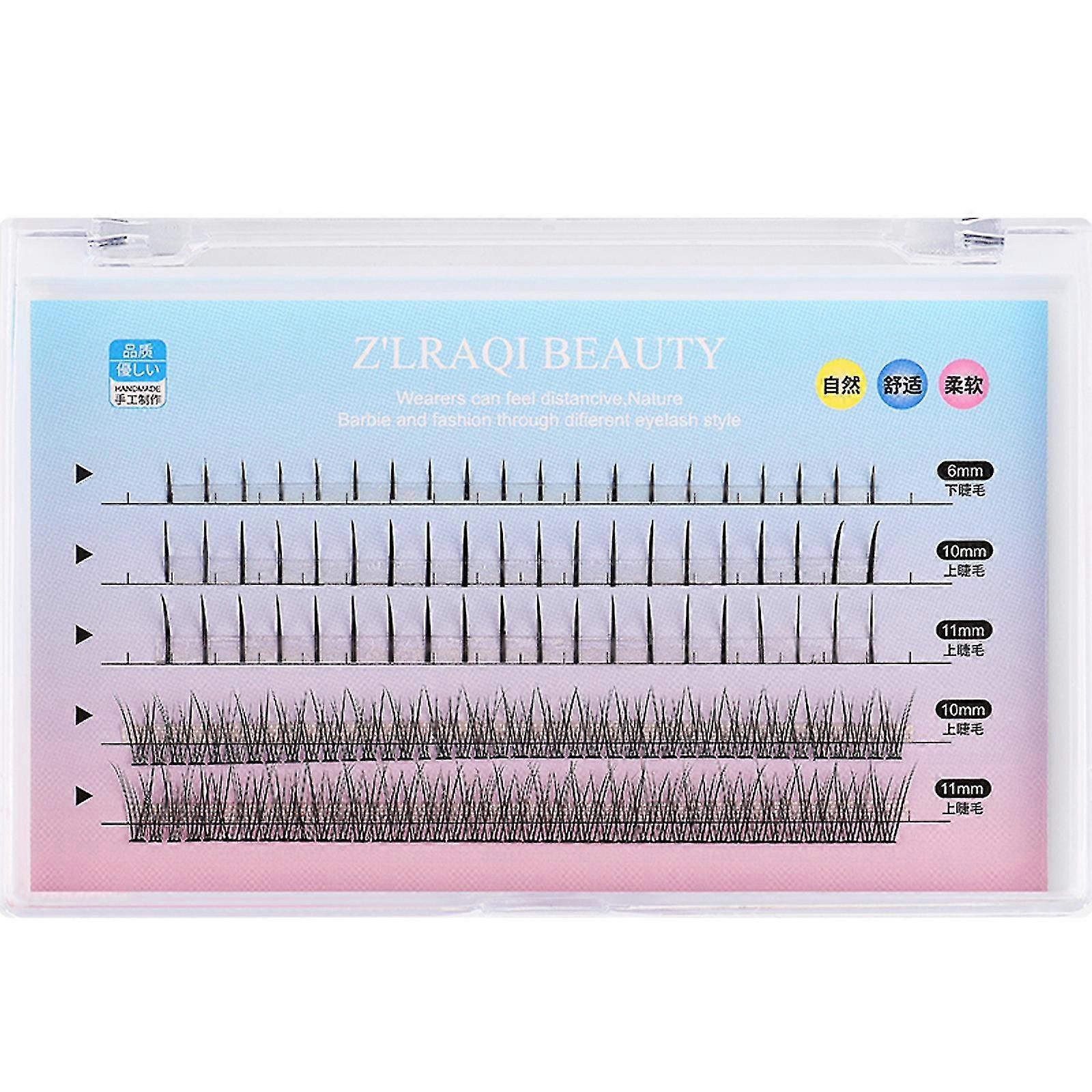 Five Rows Of Mixed Natural False Eyelashes Self-grafting False Eyelashes