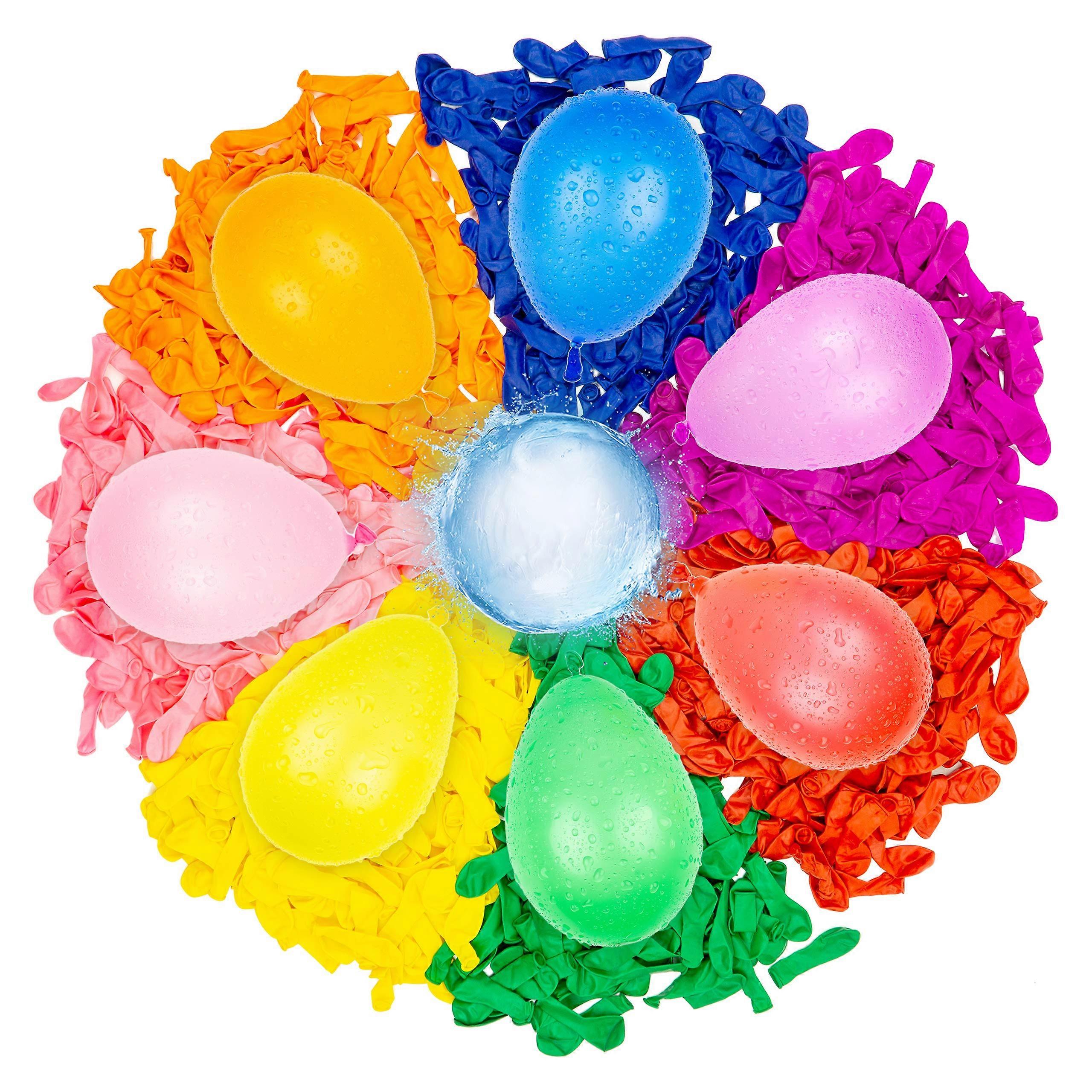 1000 Water Balloons Water Bombs, multicoloured, easy to fill