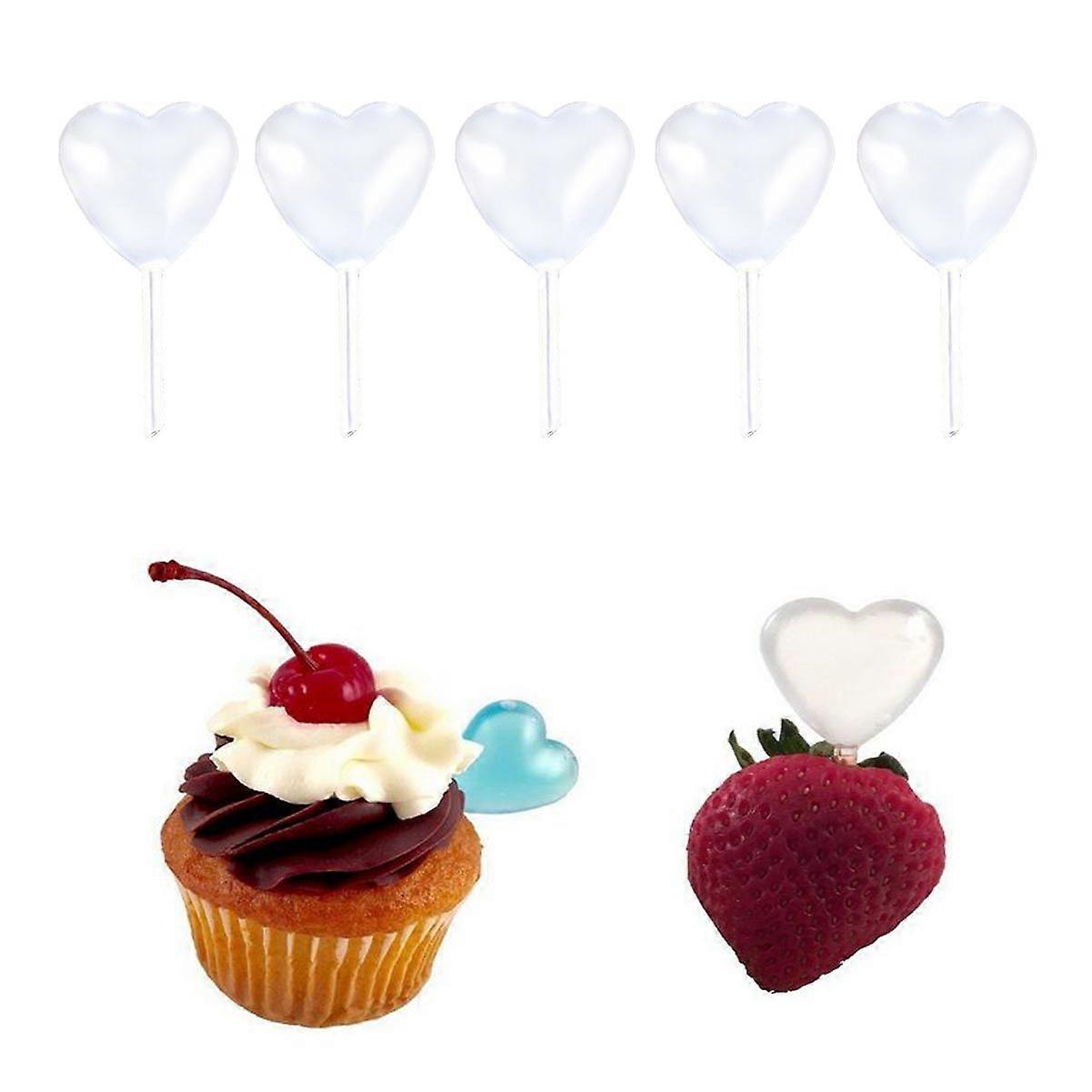 100 Pcs Clear Disposable Heart Shape Plastic Jam Straw - 4ml Juice Squeezed Sauce West Point Decorative Special Flavor