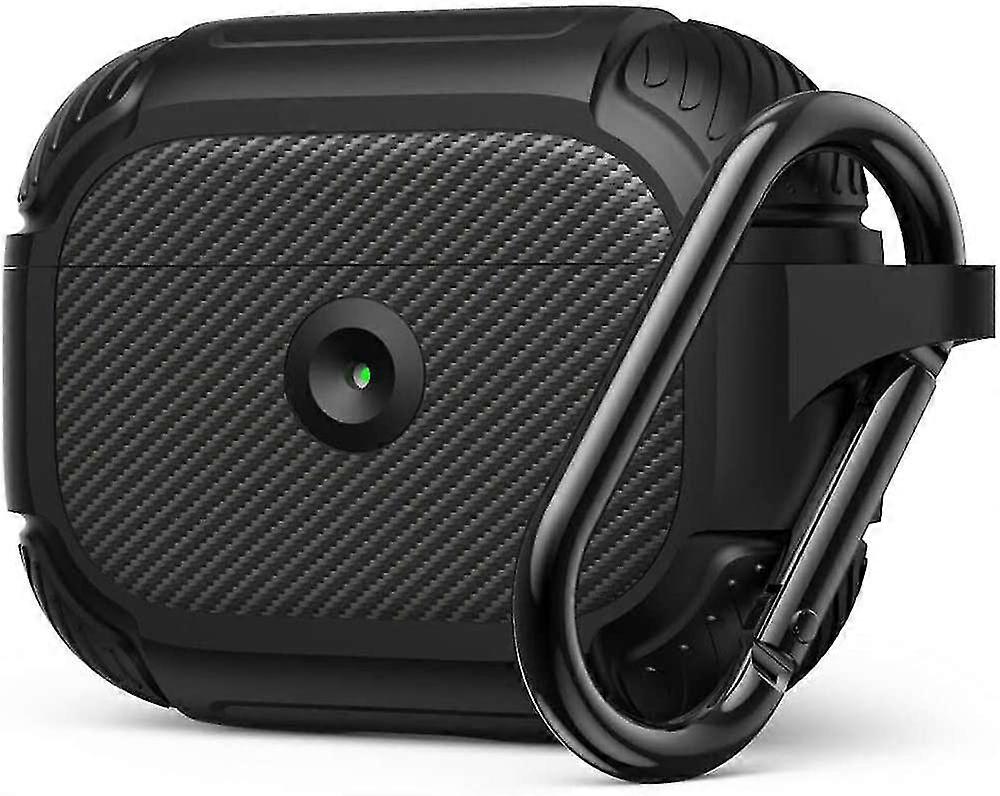Airpods Pro Case, Full-body Rugged Protective Cover, Resilient Shock Absorption Design, Durable Protective Case With Smooth Skin - Matte Black