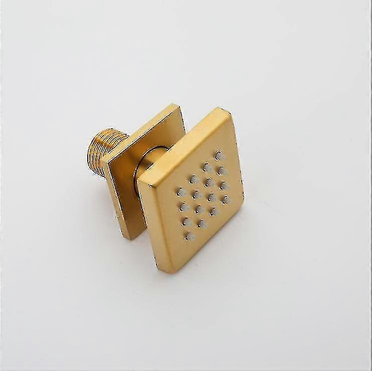 Bathroom Shower Head Brushed Gold Square Shower Head
