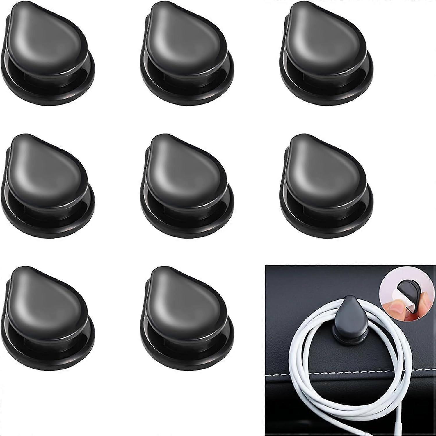 Mini Car Hooks, Adhesive Hooks for Car, Universal Hooks, Adhesive Car Hooks for Dashboard, Self Adhesive Hooks, Multifunctional Car Hook 8 Pieces