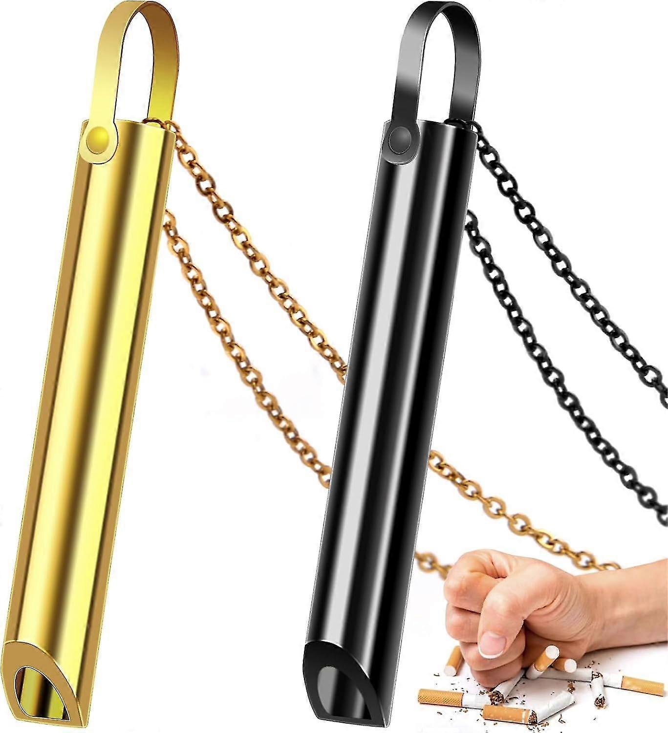 2x Smettere di fumare Collana di respirazione, Collana di sollievo dall'ansiaCollana di svapo, Collana di respirazione Smettere di fumare Aiuto, Es...