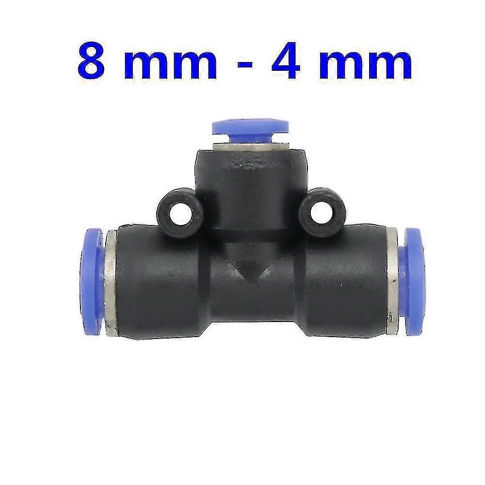 6 Pcs Three Way Reducing Slip Lock Quick Connector Garden Water Hose Pipe Tee Connection Accessories Pneumatic Pipe Fittings