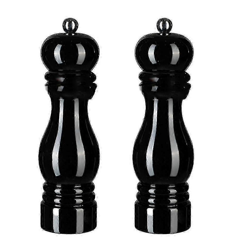Salz- und Pfeffermühlen-Set, manuelle Pfeffermühlen mit einstellbarer Grobheit, nachfüllbare Gewürzmühle