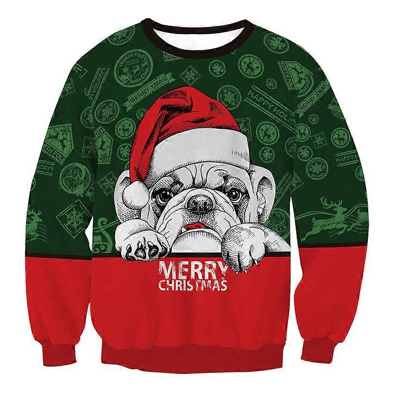 House Unisex's Ugly Christmas Jumper Sweater Printed Pullover, Halloween 3D Digital Print Sweatshirt