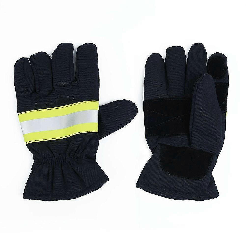 1 Pair Of Fire Proof Non-slipping Anti-fire Gloves Heat Proof Firefighting Gloves