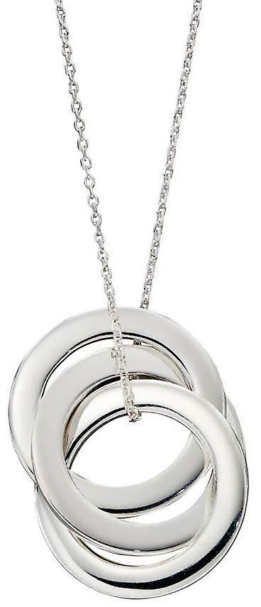 Beginnings Triple Interlinked Circle Necklace - Silver
