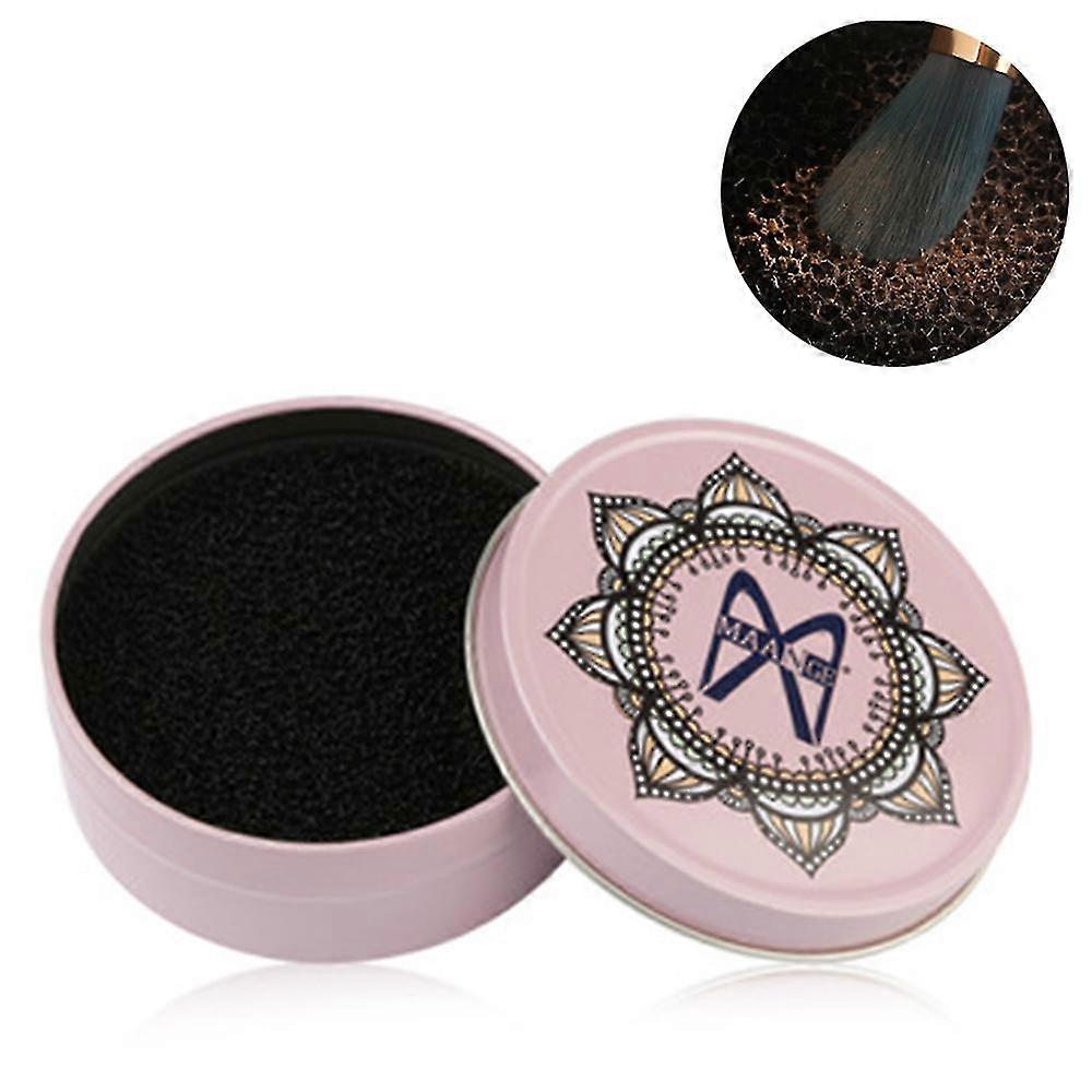 nettoyant pour pinceaux pour un changement de couleur rapide, éponge de nettoyage à sec douce et réutilisable pour un nettoyage rapide des pinceaux, facile à nettoyer, adapté aux cosmétiques secs