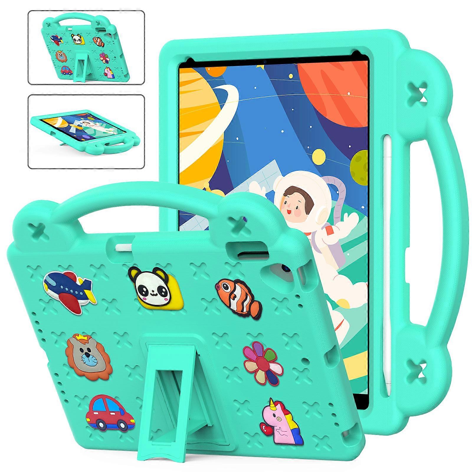 Ipad case for iPad 10.2 9th/8th/7th(2021/2020/2019) kids tablet case shockproof lightweight floor stand tablet case with large handle and sturdy case