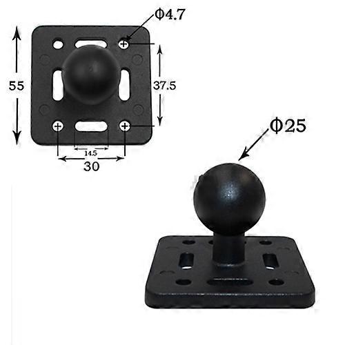 1 « Adaptateur de tête sphérique M6 M8 M10 1/4 » Vis filetée pour RAM Mount Moto Guidon Base U Bolt Bike Riding Action Camera Parts