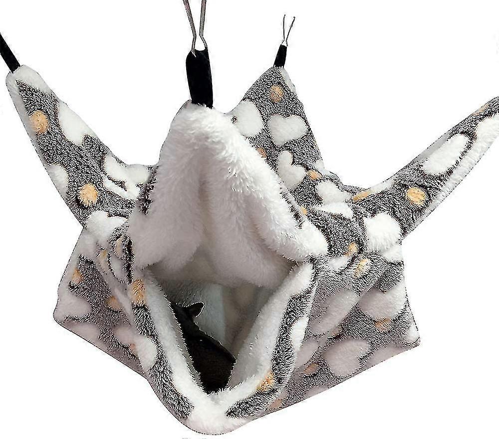 小さなペットハンモックケージネスト居心地の良いハンモック二段ベッドハンギングベッド私たちのハムスター。フェレット