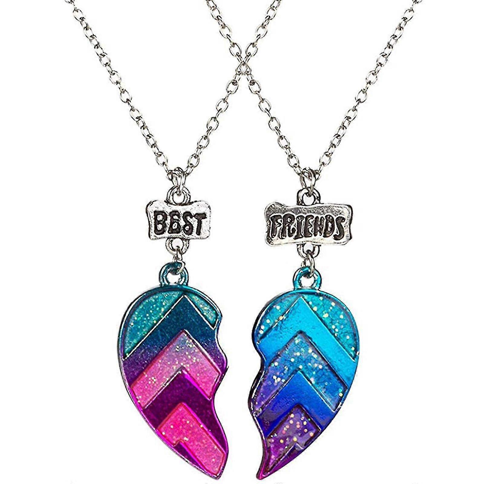 Necklaces For Adult Bff Necklace Bff Necklaces For 2-split Heart