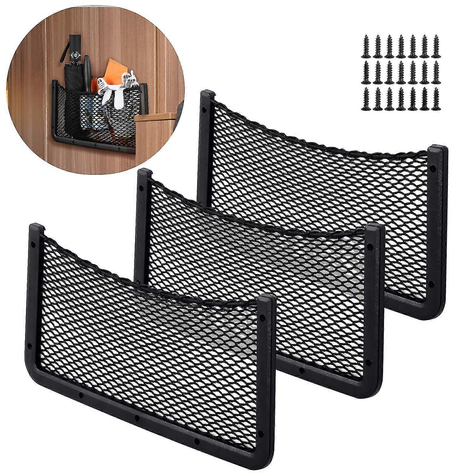 Pcs Car Storage Net 40 * 20 Cm Car Pocket Organizer Bag For Utensils/rvs/boats/home (elastic Net)