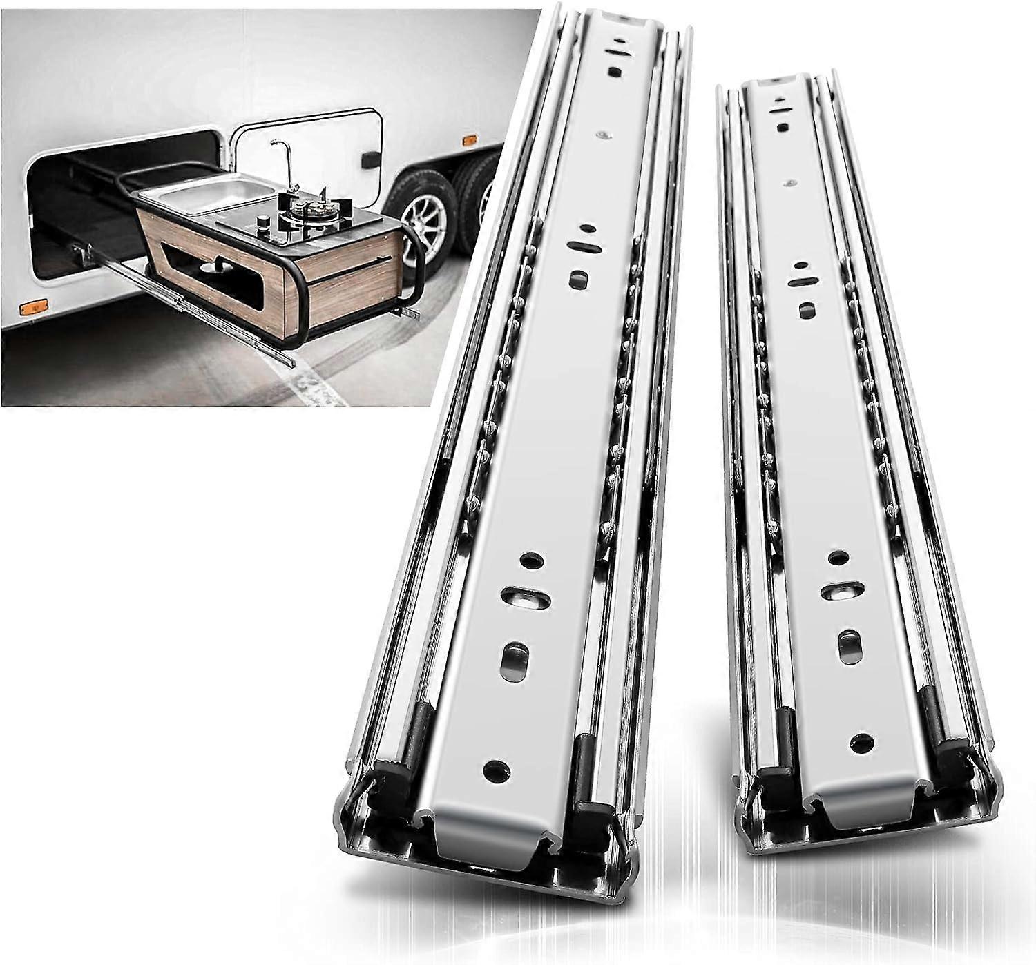 1 Pair Heavy Duty Drawer Slide, Extension 350mmload capacity up to 68KG, without lock