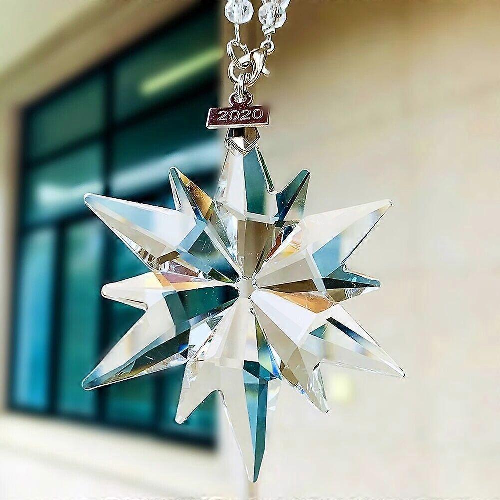 Suncatcher Clear Fengshui Snowflake Car Hanging Chandelier Pendentif Crystal Decor