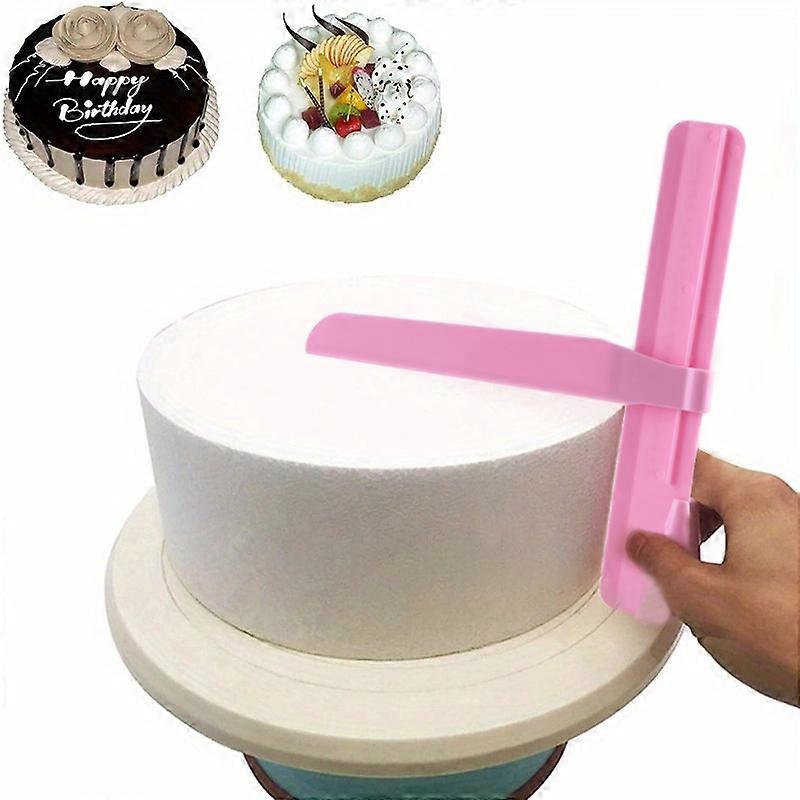 1 Set Cake Adjustable Height Scraper Smoother, Cake Top Decorator Modelling Tools, 9.29x8.27inch