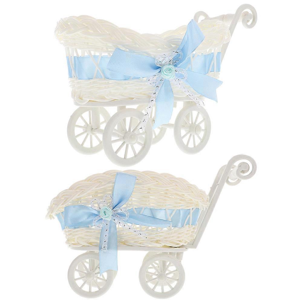 2 stuks cart ontwerp opbergmand snoep houder baby douche bruiloft feest cadeauhouder