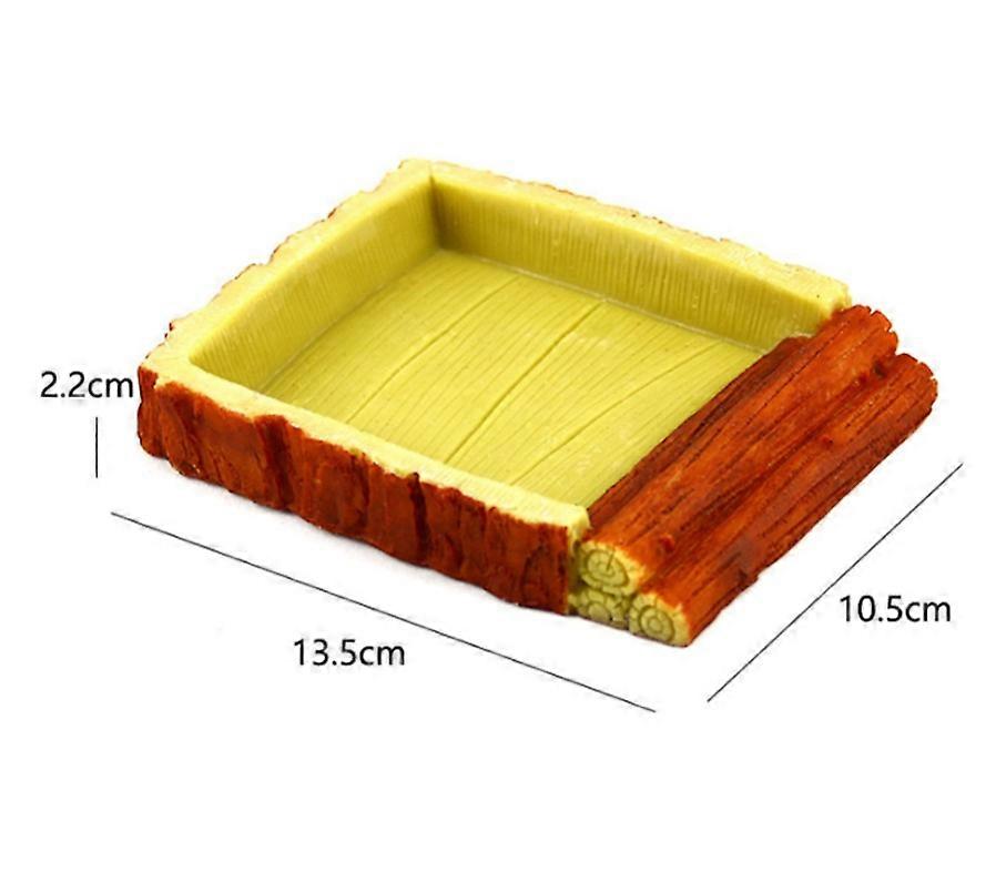 1Pc Large Reptile Feeder for Turtle - Tray Bolstortoises Lizards Pet Food Drinking Container Bowl Lizard Dish Feeders Feeder