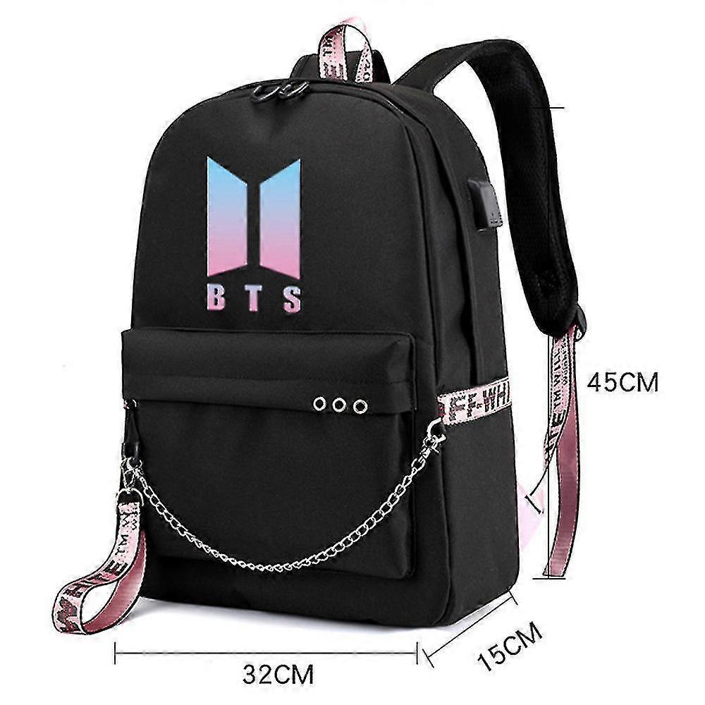Eduardomolet Bts Jimin Backpack Laptop Backpacks Waterproof