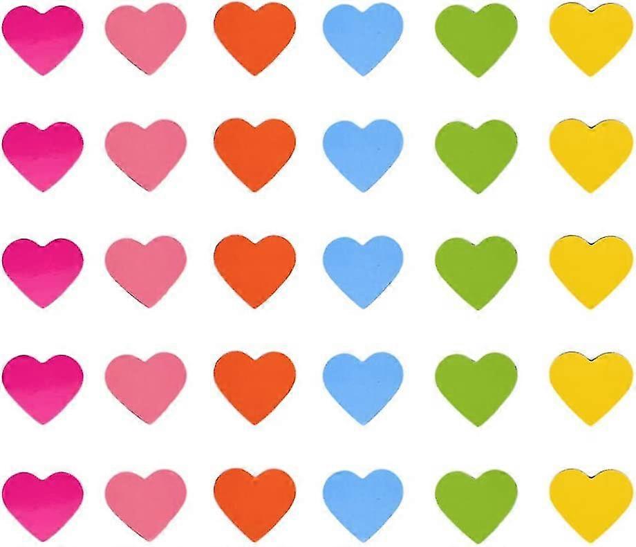 120pcs冷蔵庫マグネットハート型装飾冷蔵庫マグネットオフィスロッカーホワイトボードパーティー好意ギフト3cm