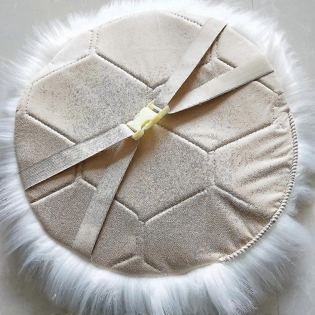 μαλακό μαξιλάρι καθίσματος, μαξιλάρι με επένδυση, στρογγυλή δασύτριχη κουβέρτα, μαξιλάρι μαξιλαριών ho-