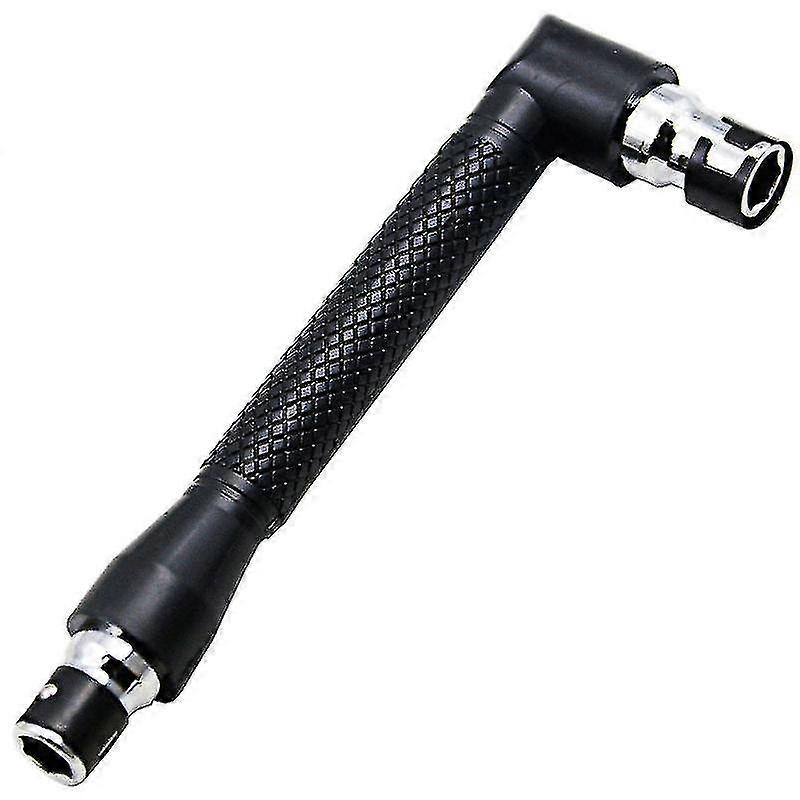 Hex Socket Wrench L-shape, Double Head Torque Wrench For Screwdriver Bits Hand Tool(1pc, Black)