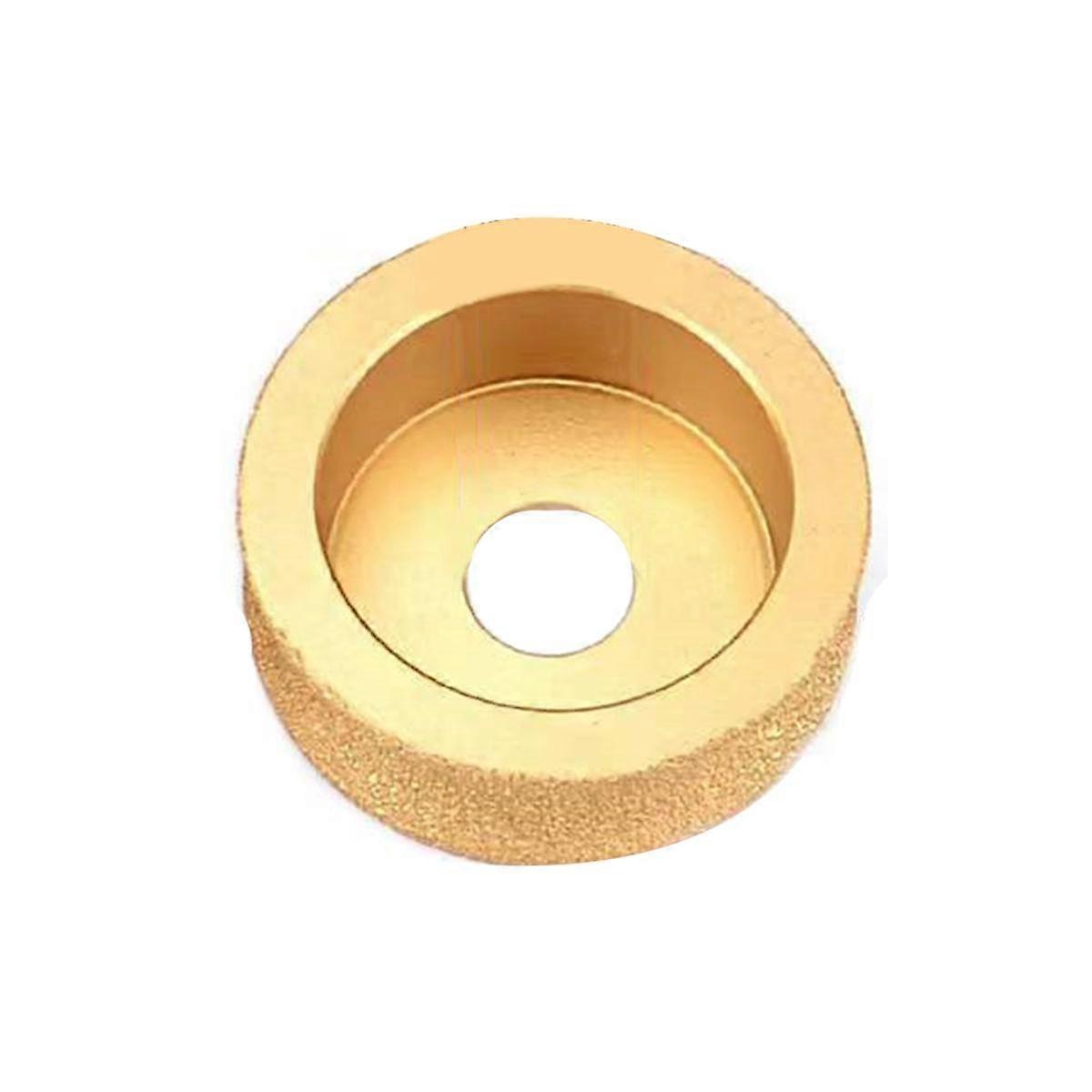 20Mm Bore Dia 75Mm Round Dry Vacuum Brazed Diamond Grinding Wheel Demi-Bullnose Edge Marble Edging