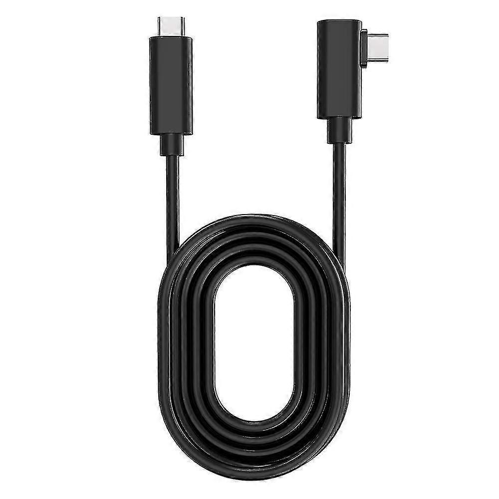 Vr Streaming Link Cable Compatible For Oculus Quest, Virtual Reality Headset Cable Angle Usb 3.2 Gen1 C-c, 5 Meter