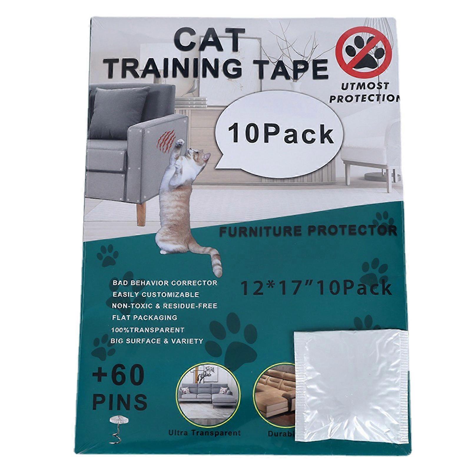 10pcs for Cat Scratch Deterrent Tape Furniture Protector for Sofa Doors Mattress