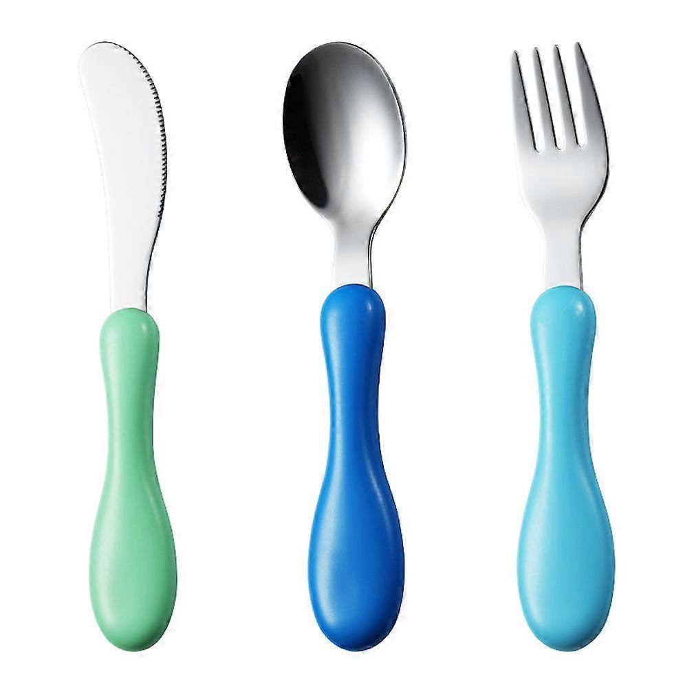 3pcs Cutlery Set Tableware Tableware Spoon Fork Knife Stainless Steel