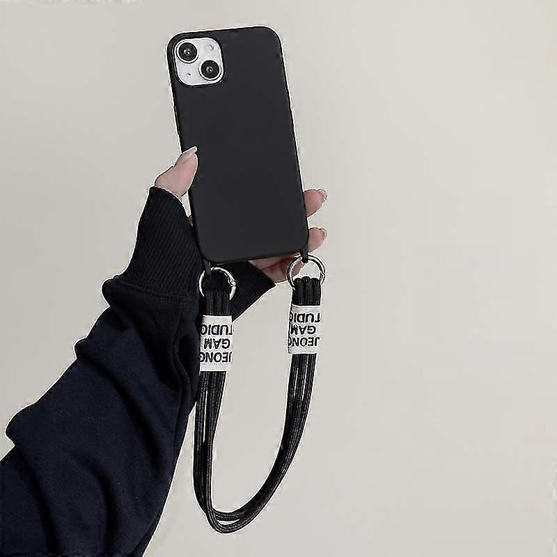 Simple Silic Ph Case Compatible 13 Pro Max/13 Pro/13 With Short String