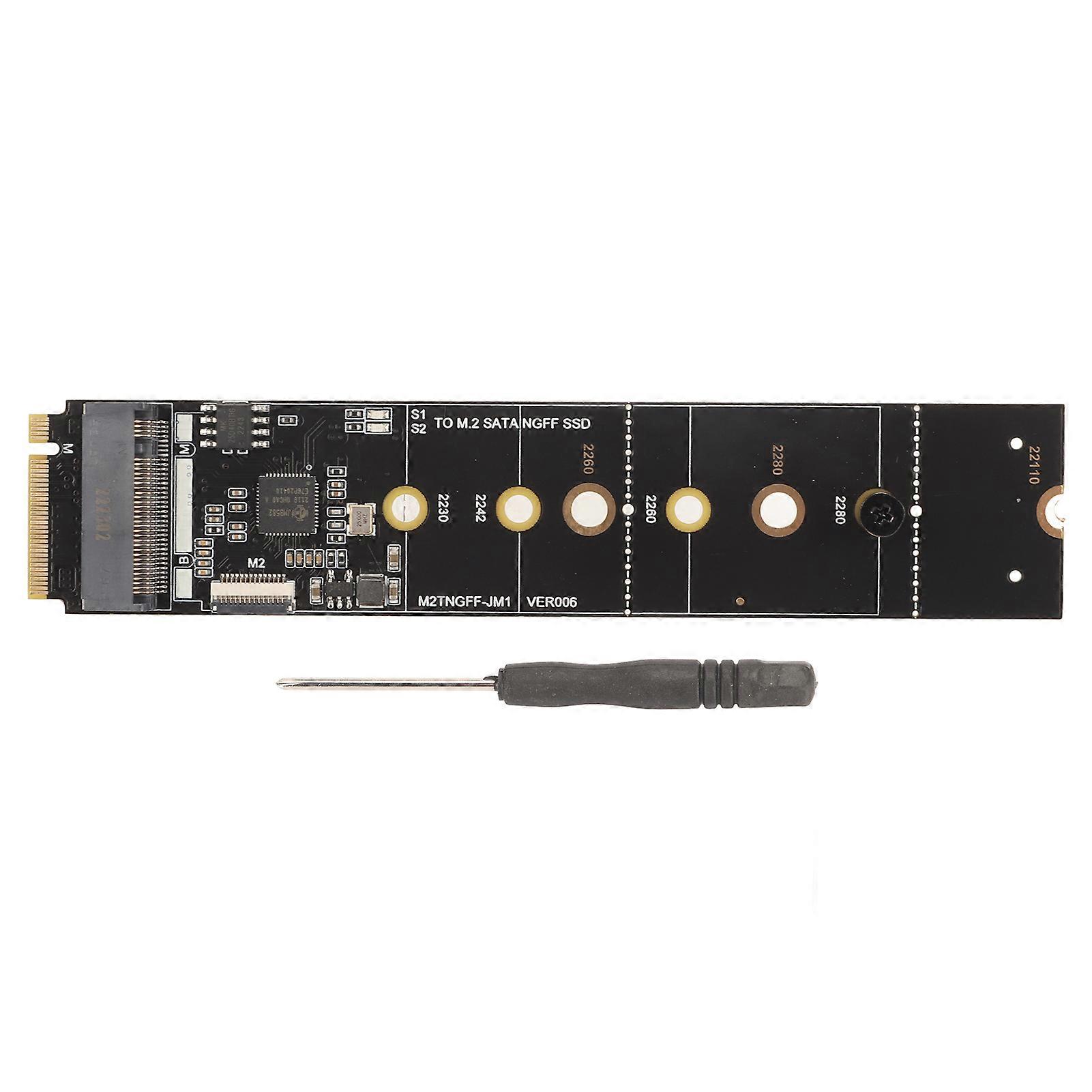 M.2 SATA NGFF Expansion Card SATA3.0 6Gbps Plug and Play KEY M NVME Expansion Card for Mainboard