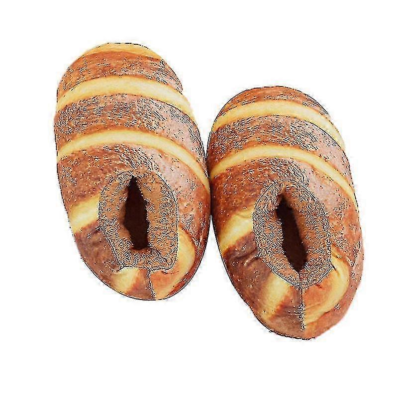 Creativity Simulation Bread Home Shoes,slippers (suitable For Size 36-40)