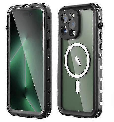For Iphone 15 Pro Waterproof Case, Built-in Screen Protector 360 Full Body Protective Dust-proof Shockproof Waterproof Case