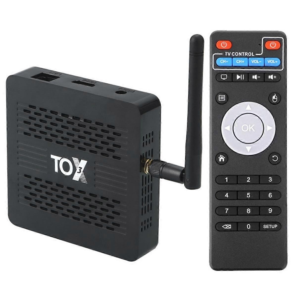 TOX3 Smart TV Box Android 11 4GB 32GB Amlogic S905X4 Wifi 1000M BT 4K Media Player Set Top Box Supp