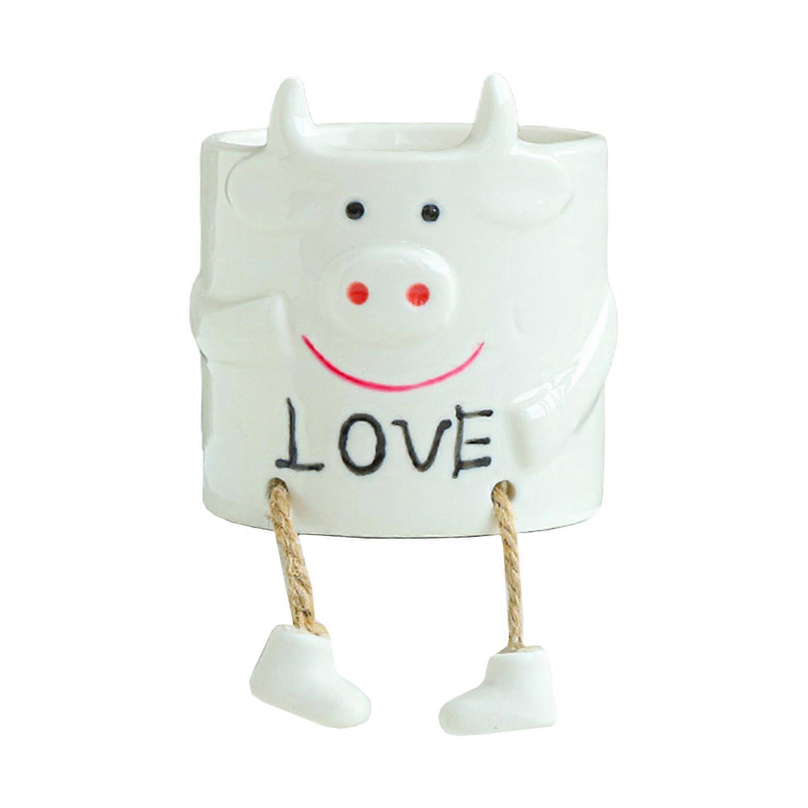 Ceramic Hanging Feet for Doll Flower Pot Cactus Bonsai Succulent Container for Indoor Outdoor Garden Balcony Decoration Supplies